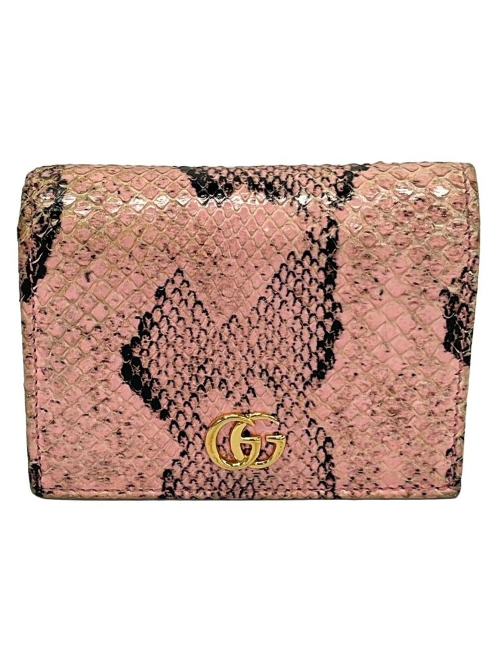 Gucci 2 Fold Wallet GG Marmont Pink